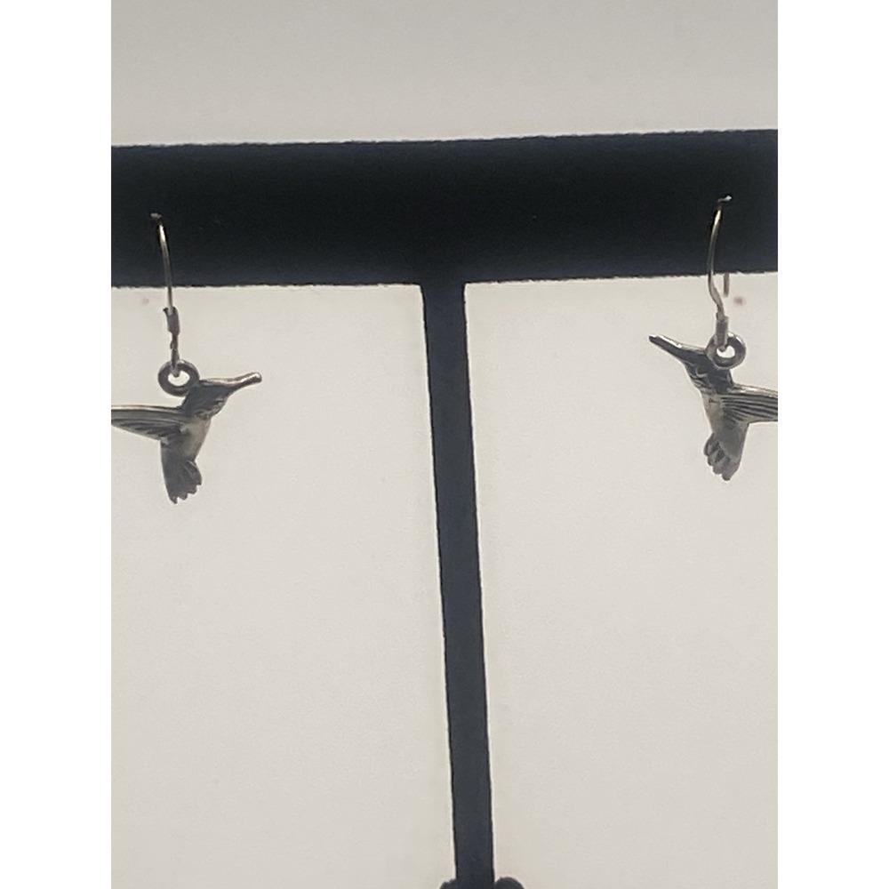 Sterling Silver 925 Hummingbird Earrings